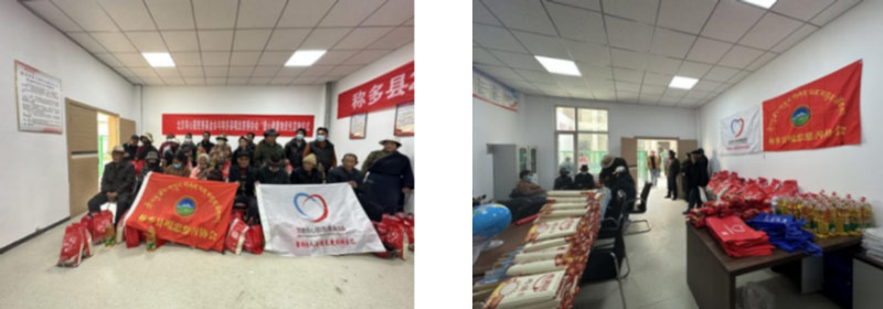 In August 2023, with the support of Tencent Charity Donation and caring individuals, 60 relief packages were distributed to struggling herders.